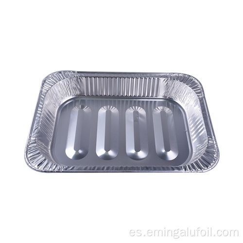 Sartén de pavo del Bbq del papel de aluminio de la forma del rectángulo 5800ml